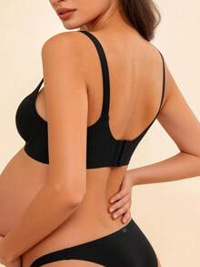 Hart & Haze 2 piezas Sujetador de lactancia para mujeres embarazadas y en posparto, sin aro de acero, con apertura frontal anti caída - Multicolor - Ver 2