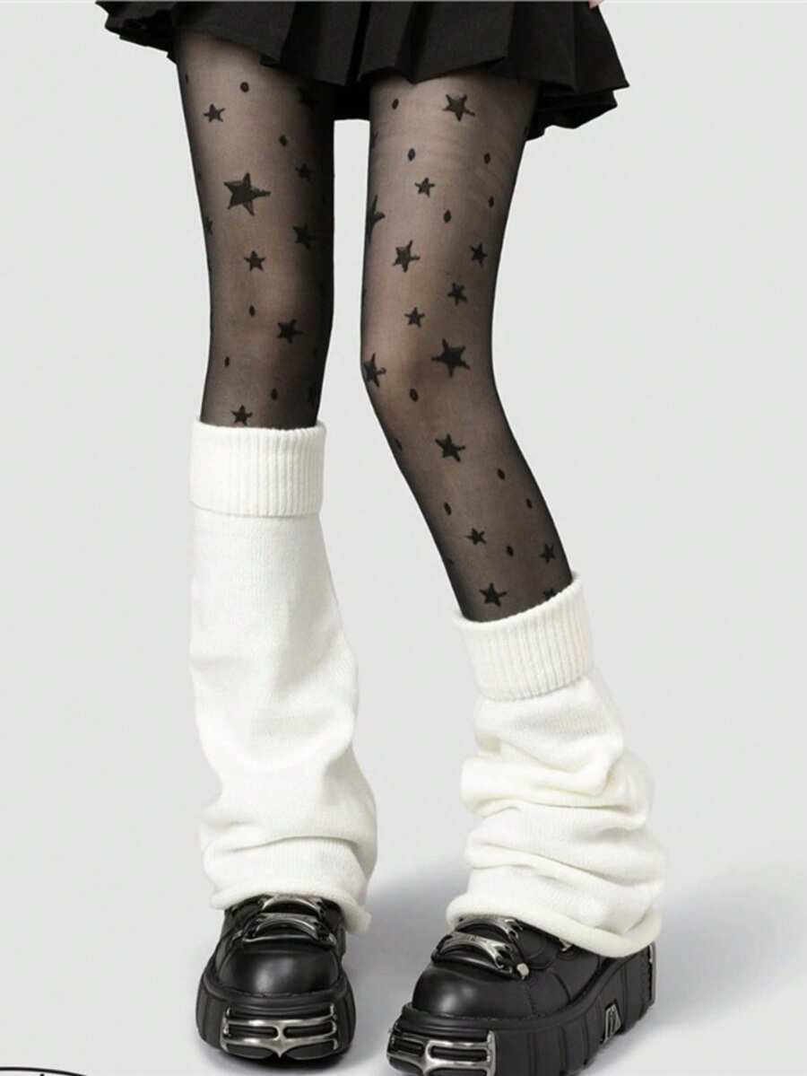Women Leg Warmers - Blanco - Ver 1