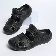 Women's Solid Black Casual Lightweight EVA Beach Sandals, Spring/Summer - Black - View 15