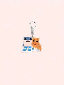1/6pcs Acrylic Funny "67" Number Keychain - Italian Brainrot Six Seven "67" Number Keychain, Can Be Hung On Bags And Backpacks Perfect For Boyfriends, Girlfriends, Or Family Members. - Multicolor - View 5