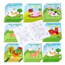 Buku Mewarnai dan Sketsa DIY Hewan Ternak - Buku Menggambar Kreatif untuk Anak-Anak untuk Meningkatkan Imajinasi dan Keterampilan Artistik, Buku Aktivitas Menggambar Seru dengan Tema Hewan, Mainan Pembelajaran Sempurna untuk Anak Laki-Laki dan Perempuan, Buku Mewarnai Mini untuk Meningkatkan Waktu Bermain Kreatif - MultiWarna - View 8