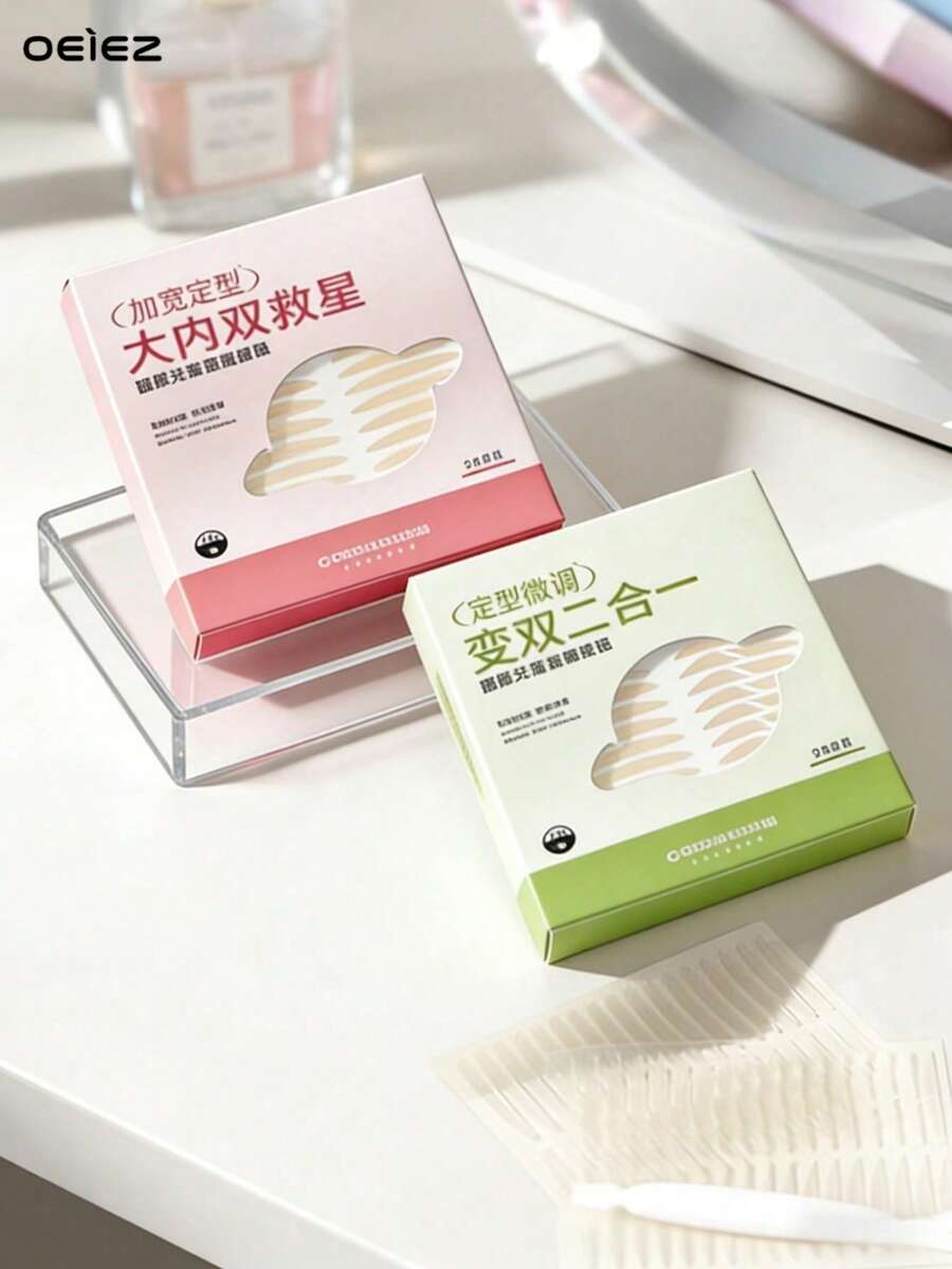 400片隐形双眼皮贴，透气纤维材质，适用于单眼皮、眼睑下垂、不对称眼型