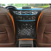 Universal Car Seat Back Storage Net Pocket, Car Seat Side Organizer Net - A - View 10