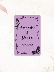 Personalized Wedding Guest Book Alternative , Customize Text,Custom Wedding Playing Cards , Personalized Wedding Deck , Custom Printed Keepsake , Bridal Shower Favor - Multicolor - View 10