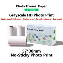 Mini Printer Paper, White & Transparent , 57 X 25mm/30mm Thermal Printer Paper, Non-Adhesive/Self-Adhesive, Ink-Free, Best For Memo, Photo, Notes, Image, Perfect DIY Gift, Pocket Printer Paper - 3pcs - View 14