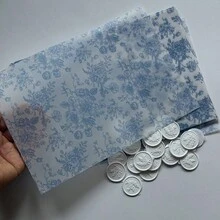 NIEWSPECIAL 20 tờ giấy trong suốt họa tiết hoa lá màu nước, thích hợp cho thiệp mời cưới kích thước 5"x7", làm bao bì giấy trong suốt, thiệp mời cưới tự thiết kế, thiệp mời cưới DIY. - Nhiều màu - Xem 21