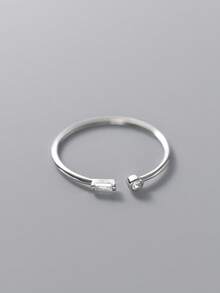 1枚S925纯银几何戒指，小巧时尚，适合作为儿童毕业礼物、时尚家庭礼物、独特的友谊和亲情纪念品 - 幾何 - 查看 12