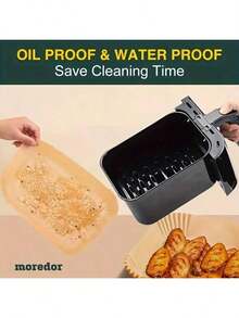 100/50 miếng lót nồi chiên không dầu, giấy nến chống dính dùng một lần, chống dầu và chống thấm nước, tương thích với nồi chiên không dầu 3-8 lít, lý tưởng để nướng, quay và nướng thịt. - Nhiều màu - Xem 5