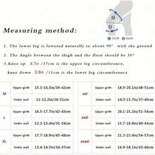 Unisex Knee Support Wrap For Meniscus Protection | Compression Straps For Cycling, Workout & Sports | Adjustable Athletic Knee Brace For Riders - Orange - View 10