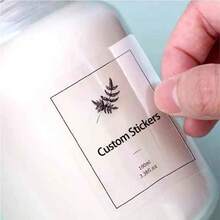 5.08cm Customized Transparent Stickers, Transparent Stickers, Thank You Stickers, Transparent Wedding Stickers, Personalized Wedding Stickers, Glass, Photography - Multicolor - View 4