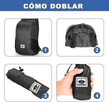Mochila Ligera y Compacta para Viaje, Mochila Plegable 20L, Impermeable y Ligero Mochila Impermeable, Mini Mochila, Adecuado para Viajes, Deportes al Aire Libre, Camping, Mochilero - ColorA - Ver 7