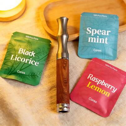 Smokeless Herbal Air Inhaler Set (3 Packs) – Tension Relief & Habit Support Gift Set With Raspberry Lemon, Licorice & Spearmint