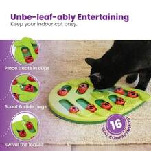 Nina Ottosson Buggin' Out Puzzle And Play Interactive Cat Puzzle Feeder For Indoor Cats 16 Hidden Treat Compartments Slow Feeder Durable And Easy-Clean - 出局 - 查看 3
