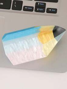 1件新款时尚创意趣味文具尺铅笔发夹浴室碗发髻爪夹发爪 - 彩色 - 查看 11