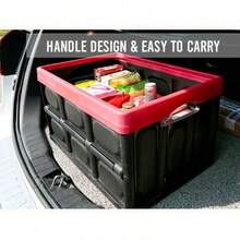Foldable Car Trunk Storage Box, Collapsible Trunk Seat Storage Box, Foldable Organizer - A - View 5