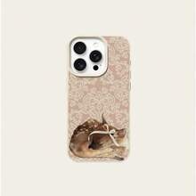 1 ốp lưng điện thoại TPU mềm họa tiết dây ren hình hươu, tương thích với iPhone 17 Pro Max/17/16 Pro Max/15/13/12/11, S20 FE/A15/S24/A55, Note 11/12/13 Pro, ốp bảo vệ toàn thân chống sốc. - trắng - Xem 5