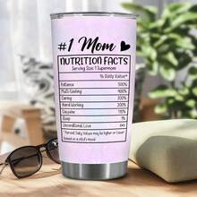 Mom Tumbler - Mother's Day Cup For Mom, Mama, Mommy - Mothers Cup - Birthday Gift For Women - Christmas, Valentine, Birthday Present For Mommy, Gigi, Mama, Women, Grandma, 20oz Stainless Steel Tumbler With Black Lid, Straw Drinkware, Brush - CH-VAR-03 - 查看 4