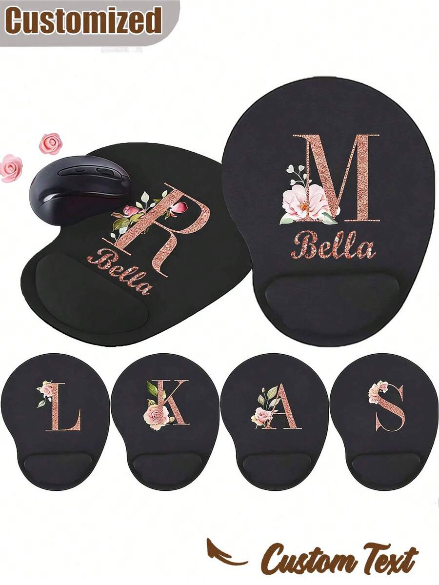 Customized Mouse Pad With Comfortable Wrist Rest, Personalized Product, Wear-Resistant Premium Desk Mat Suitable For PC & Laptop - Multicolor - View 1
