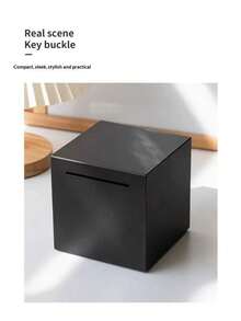 Unbreakable Stainless Steel Adult Piggy Bank, Must Break To Open, Sturdy Metal Coin Bank For Cash Savings (Black) - Black - View 7