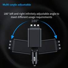 100W 2Type-C Car Charger Fast Charging PD QC3.0 USB C Car Phone Charger Type C Adapter In Car Compatible With Iphone Holiday Gift - one-size - View 4