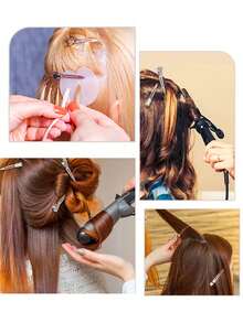 10-100个鳄鱼夹，1.8英寸单齿夹子，发饰，适用于发型设计、染发、发夹 - 彩色 - 查看 3