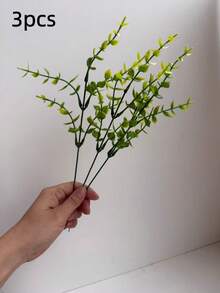12 件装抗紫外线人造桉树灌木套装 | 室内外装饰 | 适用于父亲节、母亲节、情人节、六月节、毕业典礼、乔迁之喜、婚礼和花园装饰 - 綠色 - 查看 13
