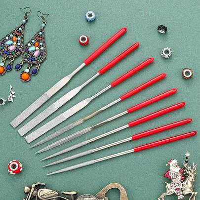 10pcs Diamond Assorted Needle Files, DIY Mini Model Metal Rasp Files Precision Assorted Steel Rasp Metal Woodworking Grinding Trimming Repair Tool Set