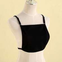 1 Piece Of Suspender, Strapless, Chest Wrapped, Chest Covering, Anti Glare, Low Cut Collar, Low Cut Clothes, Underwear, Fake Collar - Black - View 2