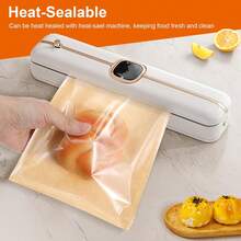 100pcs/Pack Window Heat Seal Cookie Packaging Bags, 7.1"X7.5" Baking Snack Bags Grease-Proof Kraft Paper Bags With Window, Suitable For Gifts, Donuts, Bread, Sandwiches - Multicolor - View 11