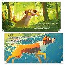 Bilingual Classic Fable "The Dog And Two Bones" – Greed & Contentment Theme, Inspirational Reading Gift - Classic Moral Tale - View 4