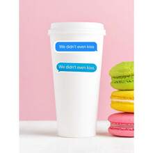 We Haven't Even Kissed Stickers | Romance Novel Quote Vinyl Stickers | Sports Romance Theme Stickers | BookTok Romance Novel Fan Gifts | Intense Rivals Fanfiction, LGBTQ+ Hockey Fiction, Funny Images, Emojis, Speech Bubbles, Waterproof Stickers - 藝術字 - 查看 5