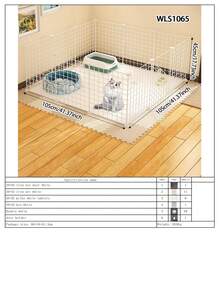 Modular Wire Mesh Pet Fence, Small Pet Rabbit Cage, Cat Cage, Small Dog Kennel, Freely Combinable Pet Barrier - Multicolor - View 17