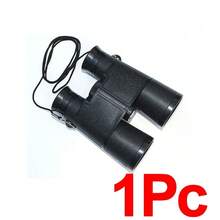 Prismáticos estilo camuflaje para niños, telescopio de juguete a prueba de golpes, para ver senderismo, actividades educativas al aire libre EJMI - Negro-1 pieza - Ver 2