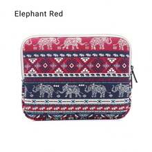 1pc LISEN Red Pattern Tablet Sleeve Bag For 9.7", 10", 11" Tablets - View 9