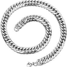 1pc Men/Women Stainless Steel Hip Hop Style Necklace Bracelet Chain, Suitable For Street Hip Hop Jewelry - Silver - View 4