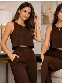 Casual Elegant Linen Home - 鏽棕色 - 查看 2