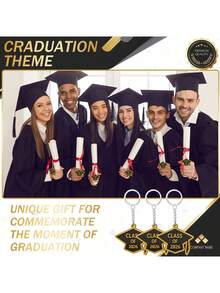 10个装 2026届毕业季钥匙扣 橡胶钥匙圈 批发 毕业帽吊坠 毕业礼物 大学纪念品 - 查看 4