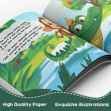 Bilingual Classic Fable "The Monkey And The Crocodile" – Cleverness & Trust Theme, Inspirational Family Reading Gift - Classic Moral Tale - View 7