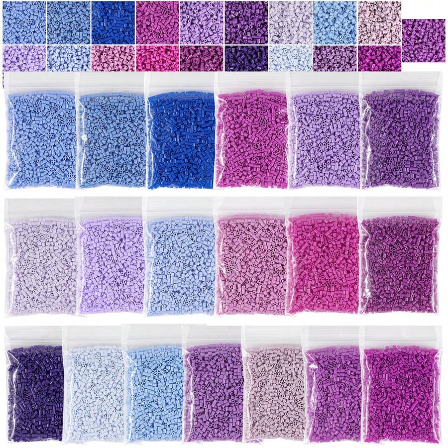 2000pcs 2.6mm Mini Fuse Beads Pixel Puzzle Iron Beads Melt Beads DIY High Quality Handmade Gift Educational Toy - 2.6mm Perler Beads - View 1