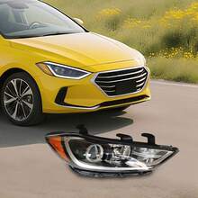 Halogen Headlight Assembly Front Right Headlight Direct Replacement For 2017-2018  Elantra Sedan, Right Passenger Side Headlamp - A - View 10