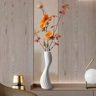 Nordic Style Geometric Vase Decor, Simple Flower Vase For Living Room TV Cabinet Decoration