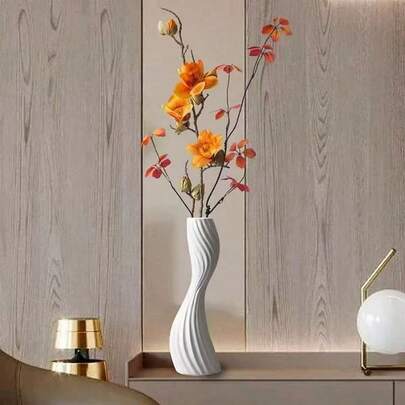 Nordic Style Geometric Vase Decor, Simple Flower Vase For Living Room TV Cabinet Decoration