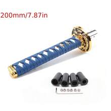 150mm/200mm JDM Samurai Sword Style Shift Knob - Universal Dust Cover Boot And Adapter, Fit For Most Manual Transmission Vehicles Like , Subaru, Etc. (Racing Style Shift Lever) - A - View 14