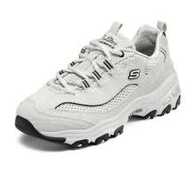 Skechers 女士休闲鞋，D'LITES系列时尚系带运动鞋，舒适轻便透气运动休闲鞋，896193-LTGY - 淺灰色 - 查看 2