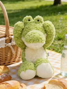 40 cm/15,75 Zoll grüne Krokodil Plüschspielzeug, super weicher Alligator Kuscheltier, Krokodil Liebhaber, Plüschspielzeug Liebhaber, Tierliebhaber, süßer, kuschelig Plüsch Kissen Puppe, gemütliche Sofa Schlafzimmer Wohnzimmer Dekoration, Geburtstagsgeschenke, Geschenke für Mädchen Jungen, Ostergeschenke, Valentinstag Geschenke, Thanksgiving Geschenke - Grün - Übersicht 1