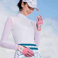 FINGER TEN 1 pieza Guante de golf para mano izquierda de mujer, guante con agarre de malla resistente a todo clima, swing confiable, transpirable y cómodo, talla: Pequeña/Mediana/Grande - Multicolor - Ver 7