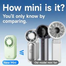 SULVGO 1200mAh Rechargeable Mini Portable Handheld Fan, Small Personal Battery Powered Handheld Portable Fans For Hand Held Travel, Slim Cordless, 5-Speed - Multicolor - View 9