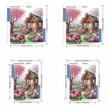 5D钻石画套装 - 全圆钻，风景图案，亚克力工艺套装，家居装饰，无框创意钻石画套装 - 圓鑽 - 查看 7