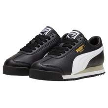 Big Kid's Puma Roma 24 Standard JR Puma Black-Puma White (399334 01) - 黑色 - 查看 4