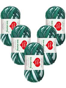 250g 5pcs/Set Ombre Acrylic Yarn Kit, Suitable For Weaving Bags, Scarves, Shawls, Clothing And DIY Wallet Making - Variegated Yarn - View 19